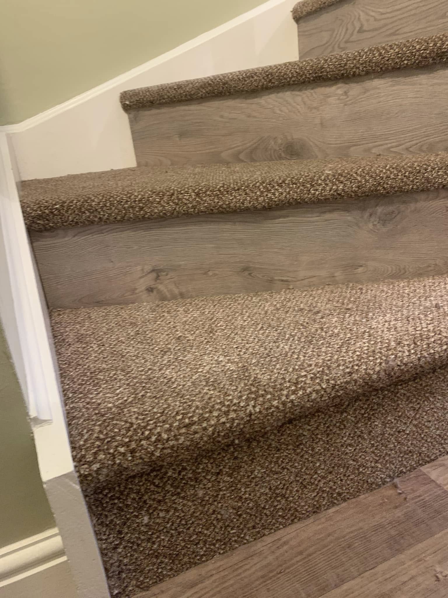 Finished stair carpet project 4