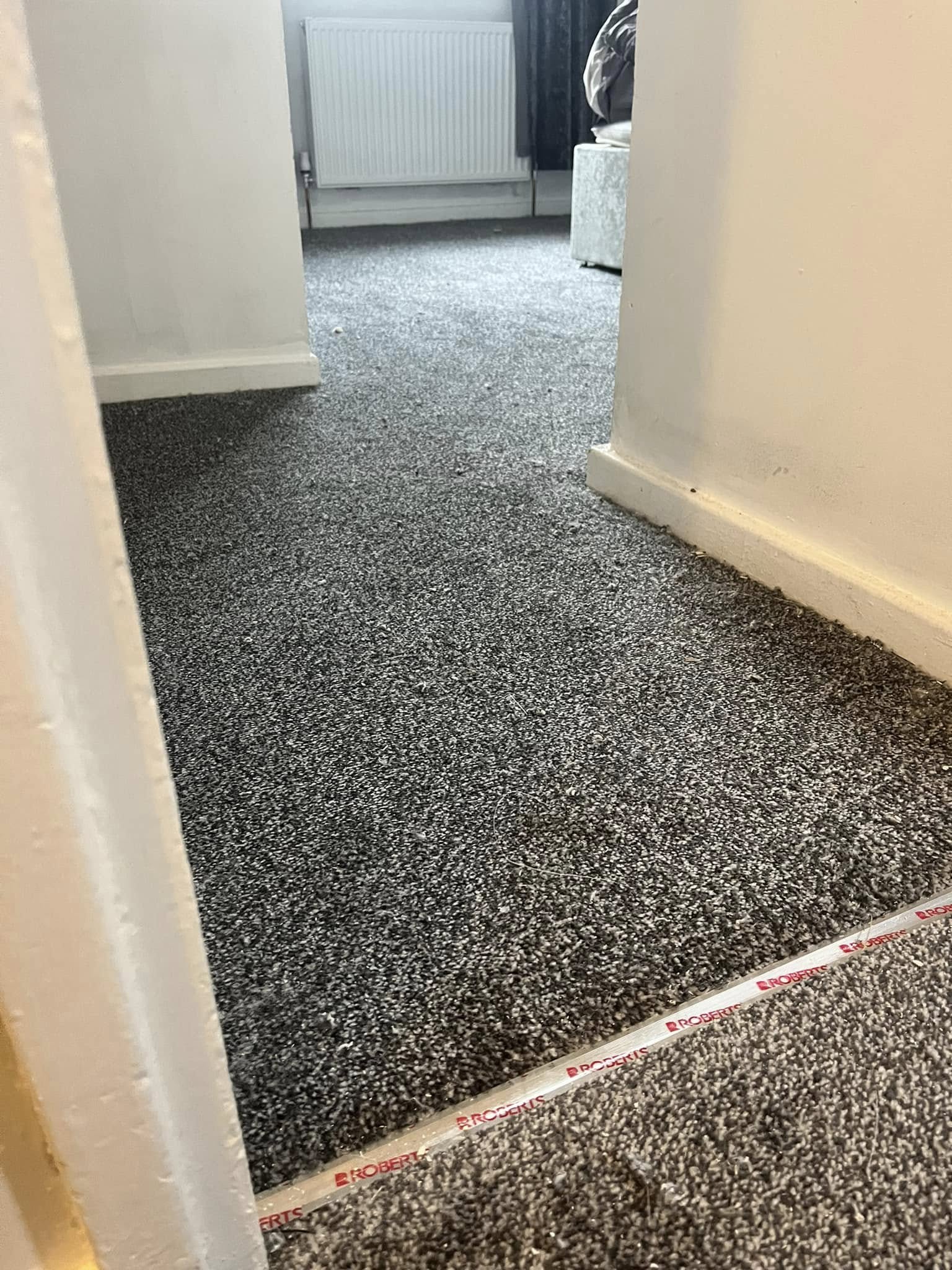 Finished interior carpet
